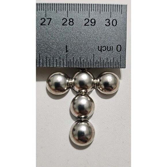 Chunky Sterling Silver Cross, 925 Silver Cross, Statement Piece, Cross Pendant - Picture 3 of 8